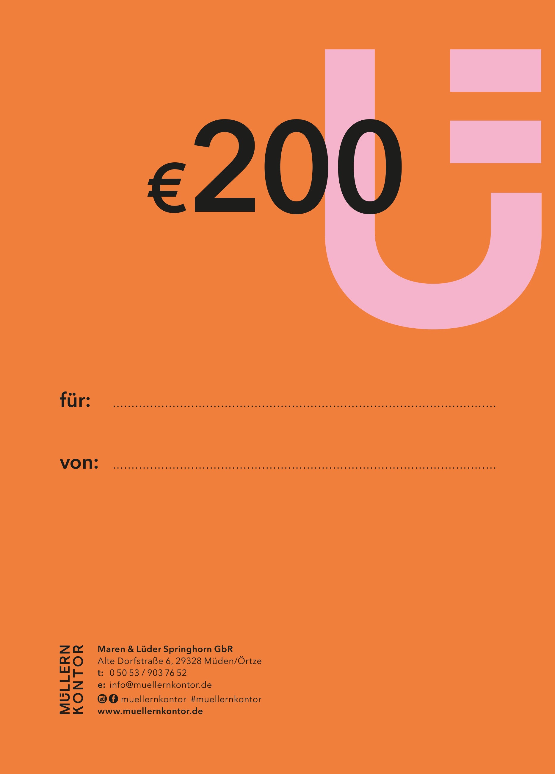 Geschenkgutschein print